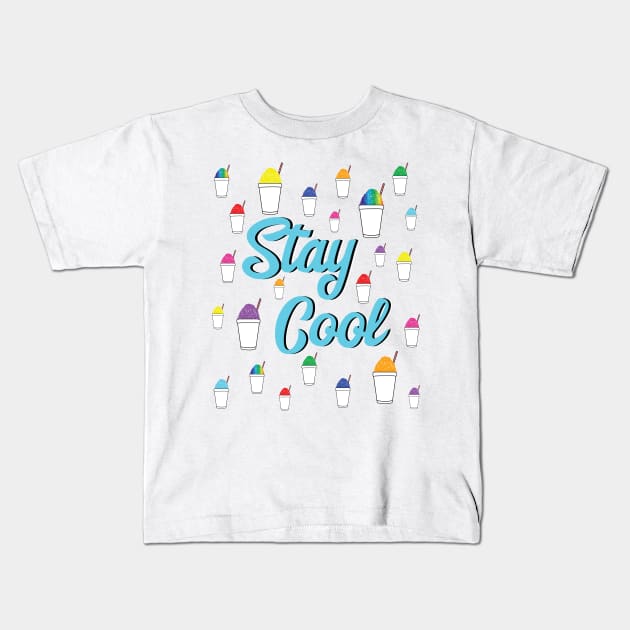 Stay Cool with Sweet Snowballs Rainbow Colour Colorful Travel New Orleans Nola Louisiana Spring Summer Kids T-Shirt by Little Shop of Nola